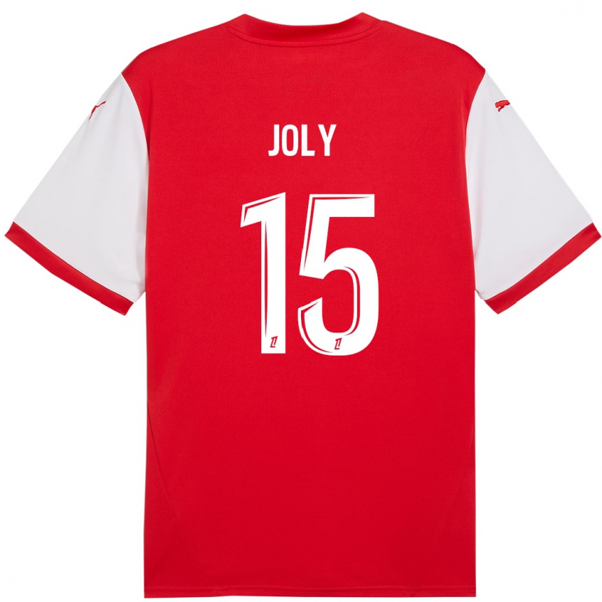 Niño Fútbol Camiseta Lou-Ann Joly #15 Rojo Blanco 1ª Equipación 2024/25 México