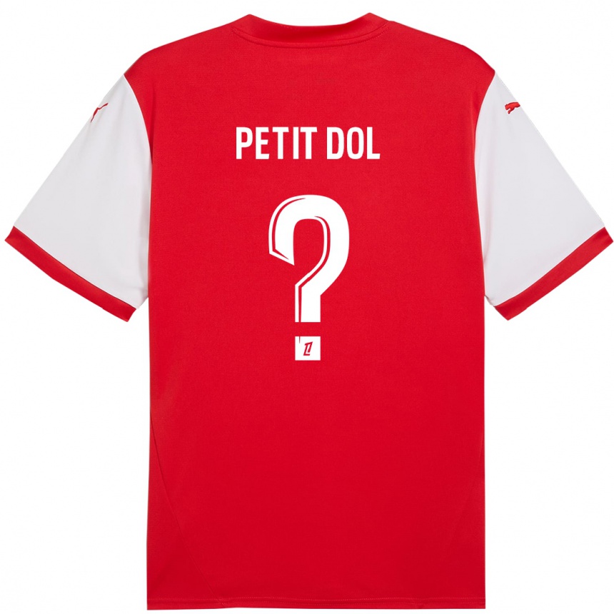 Niño Fútbol Camiseta Alvin Petit Dol #0 Rojo Blanco 1ª Equipación 2024/25 México