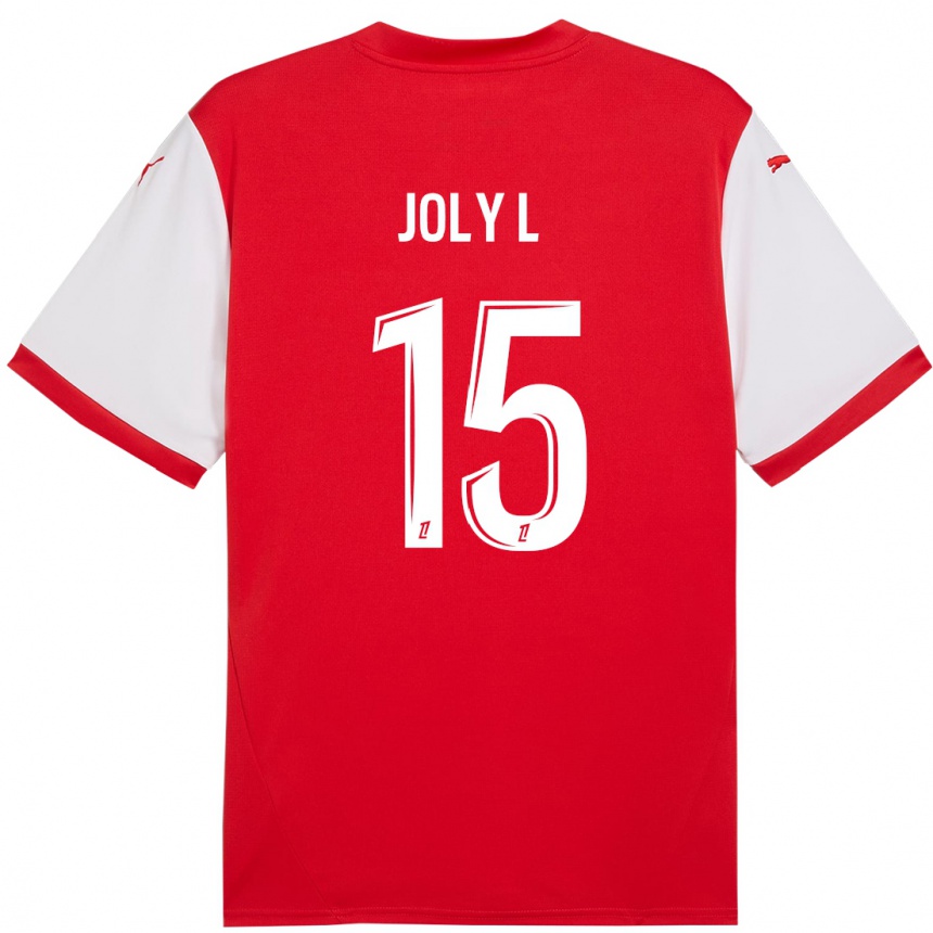 Niño Fútbol Camiseta Lou Ann Joly #15 Rojo Blanco 1ª Equipación 2024/25 México