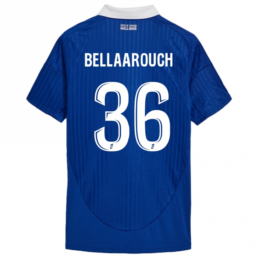 Niño Fútbol Camiseta Alaa Bellaarouch #36 Azul Blanco 1ª Equipación 2024/25 México