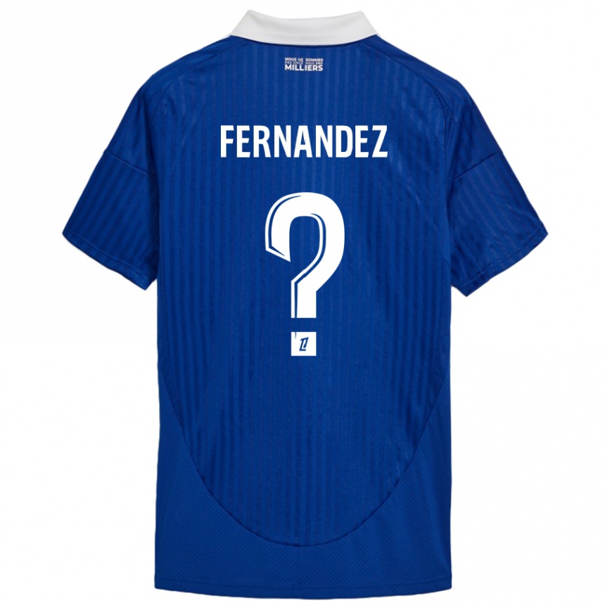 Niño Fútbol Camiseta Elies Araar Fernandez #0 Azul Blanco 1ª Equipación 2024/25 México