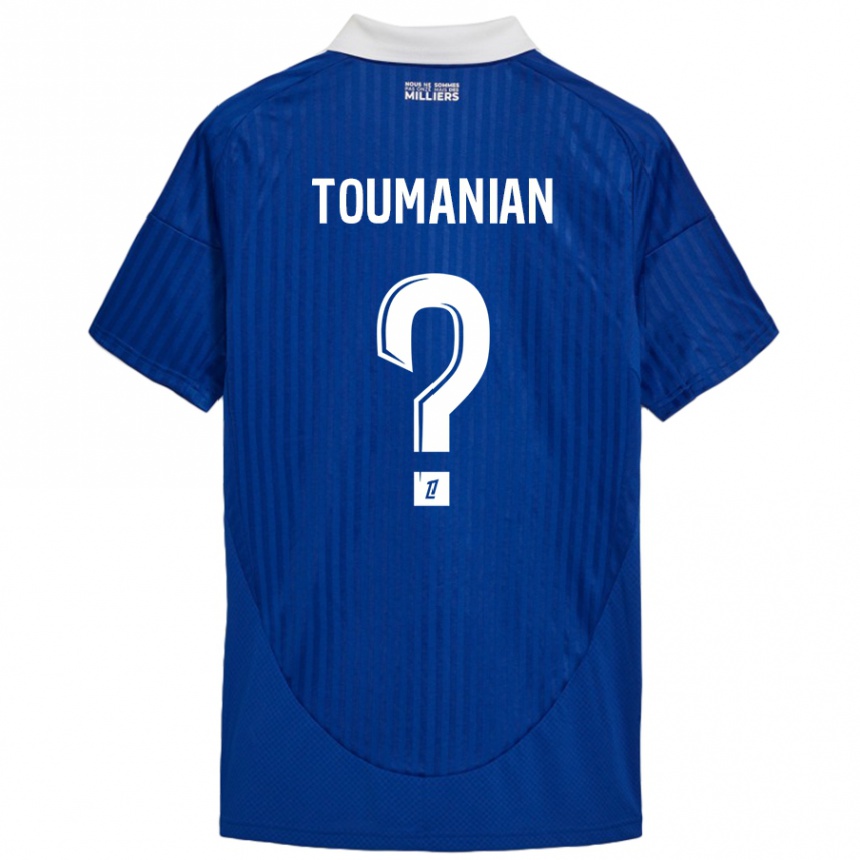 Niño Fútbol Camiseta Anthony Toumanian #0 Azul Blanco 1ª Equipación 2024/25 México