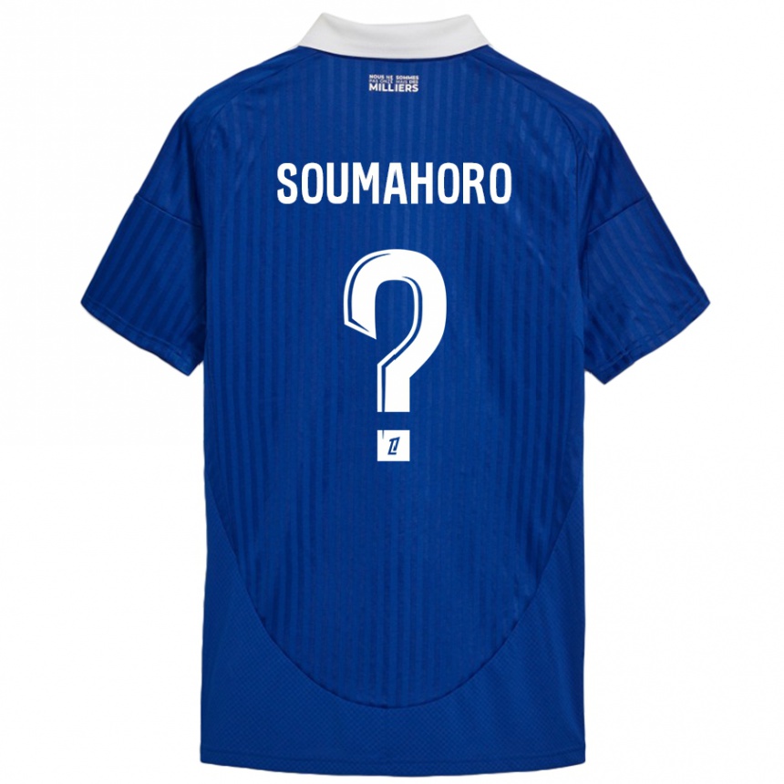 Niño Fútbol Camiseta Mohamed Soumahoro #0 Azul Blanco 1ª Equipación 2024/25 México