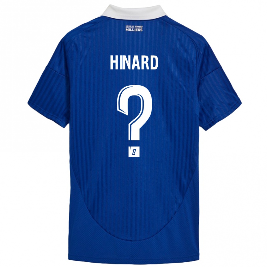 Niño Fútbol Camiseta Noa Hinard #0 Azul Blanco 1ª Equipación 2024/25 México