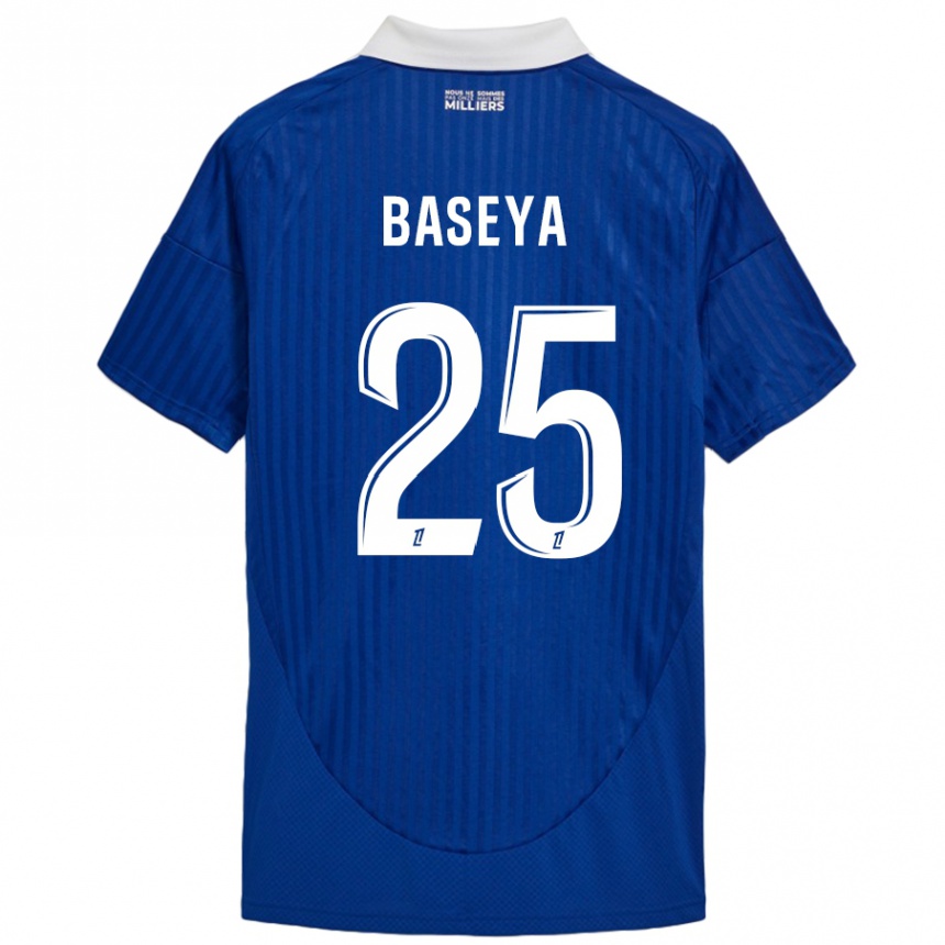 Niño Fútbol Camiseta Steven Baseya #25 Azul Blanco 1ª Equipación 2024/25 México