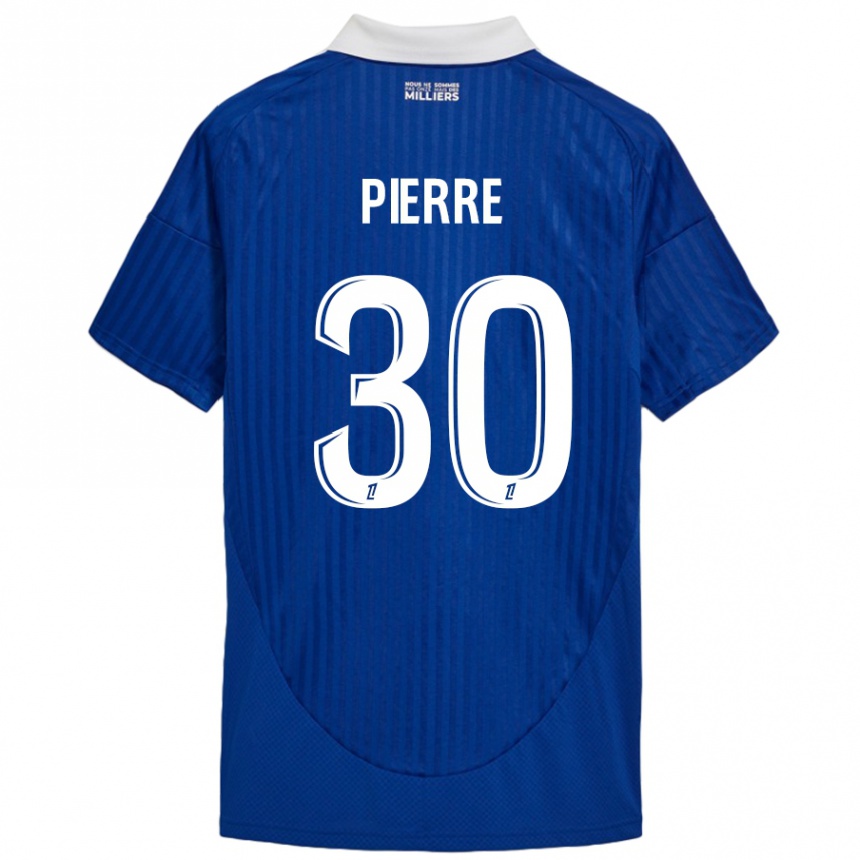 Niño Fútbol Camiseta Alexandre Pierre #30 Azul Blanco 1ª Equipación 2024/25 México