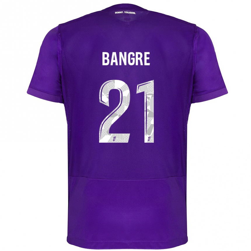 Niño Fútbol Camiseta Mamady Bangré #21 Morado Blanco 1ª Equipación 2024/25 México