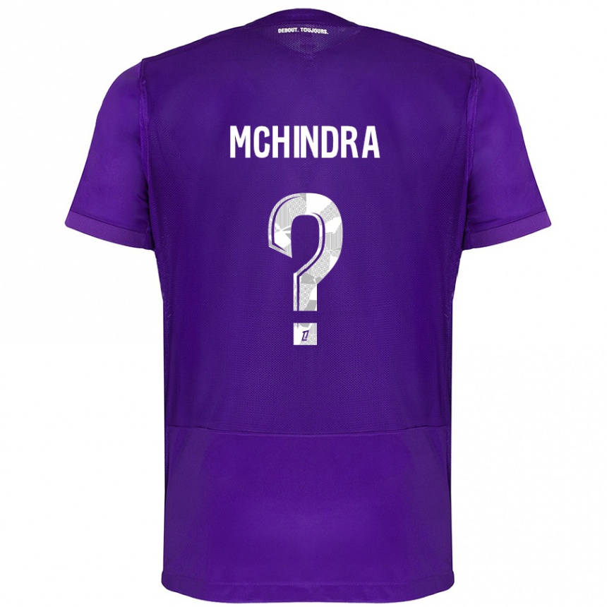 Niño Fútbol Camiseta Naime Said Mchindra #0 Morado Blanco 1ª Equipación 2024/25 México