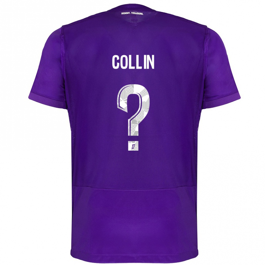 Niño Fútbol Camiseta Théo Collin #0 Morado Blanco 1ª Equipación 2024/25 México