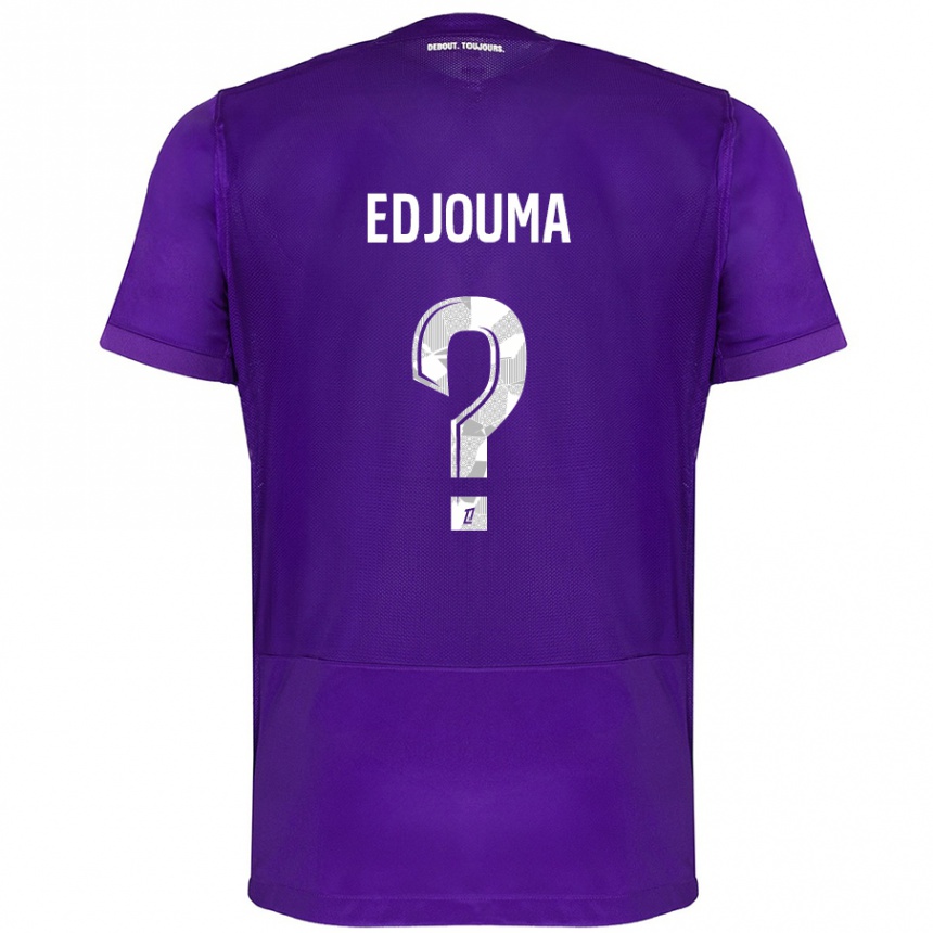 Niño Fútbol Camiseta Noah Edjouma #0 Morado Blanco 1ª Equipación 2024/25 México