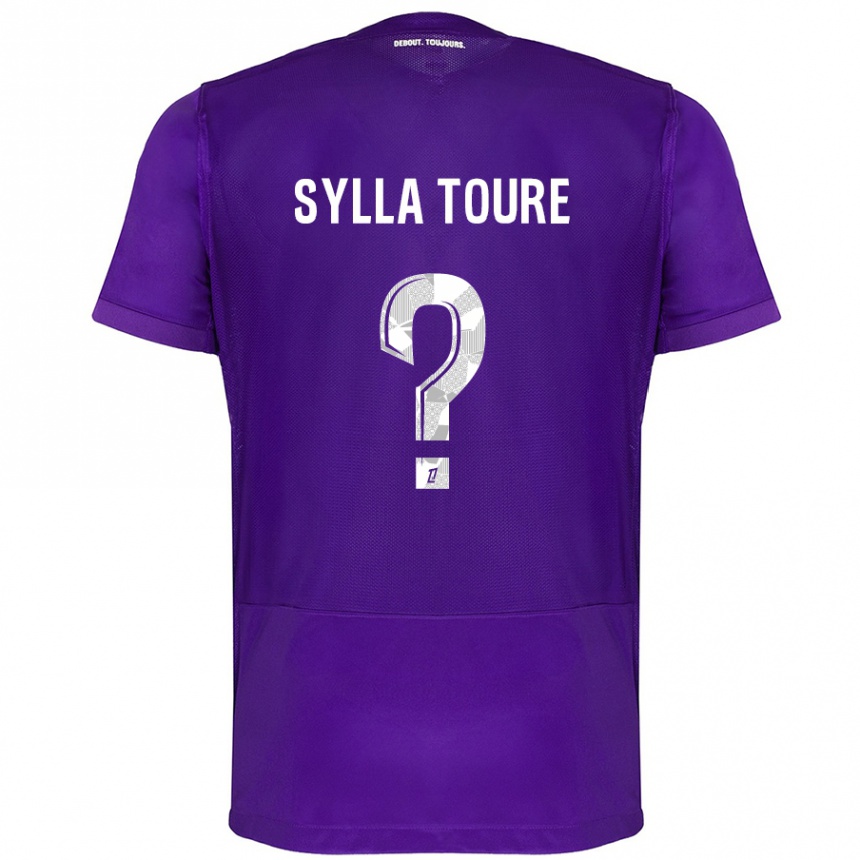 Niño Fútbol Camiseta Ismael Sylla Touré #0 Morado Blanco 1ª Equipación 2024/25 México