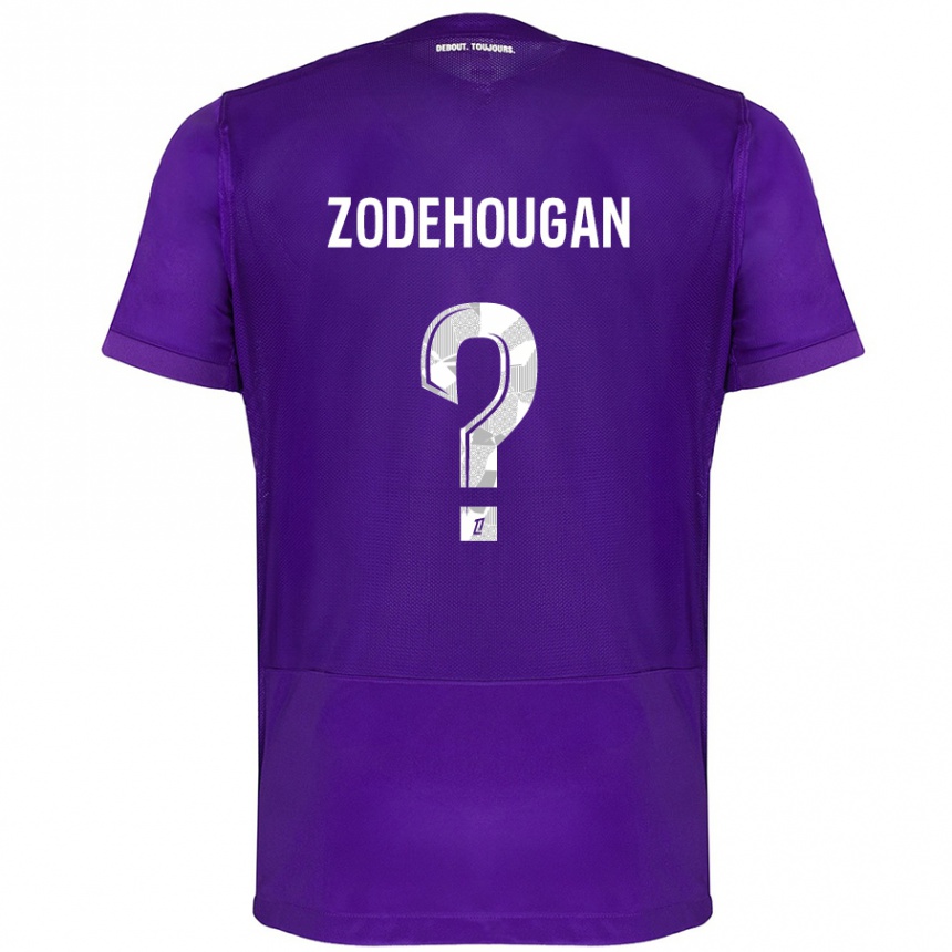 Niño Fútbol Camiseta Yanis Zodehougan #0 Morado Blanco 1ª Equipación 2024/25 México