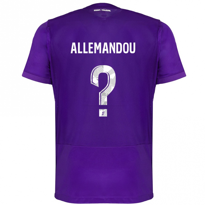 Niño Fútbol Camiseta Teddy Allemandou #0 Morado Blanco 1ª Equipación 2024/25 México