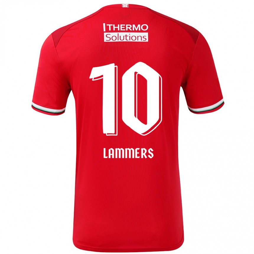 Niño Fútbol Camiseta Sam Lammers #10 Rojo Blanco 1ª Equipación 2024/25 México