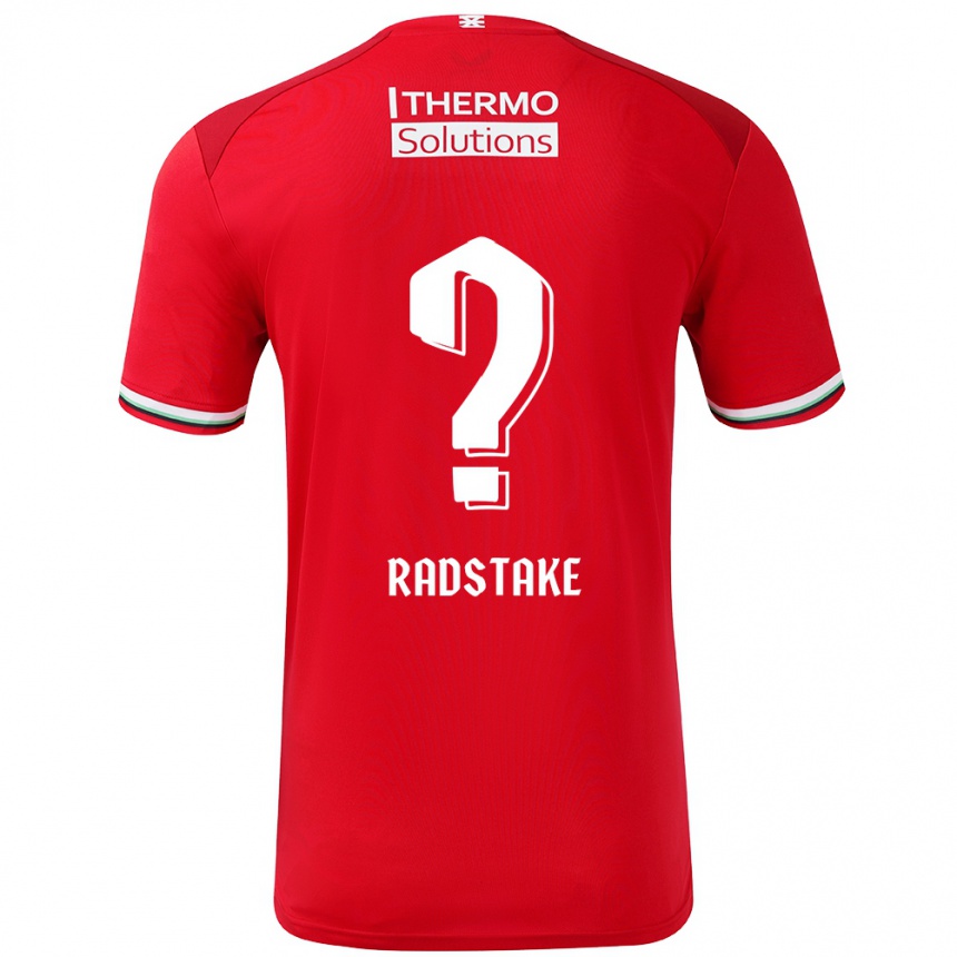 Niño Fútbol Camiseta Ruben Radstake #0 Rojo Blanco 1ª Equipación 2024/25 México