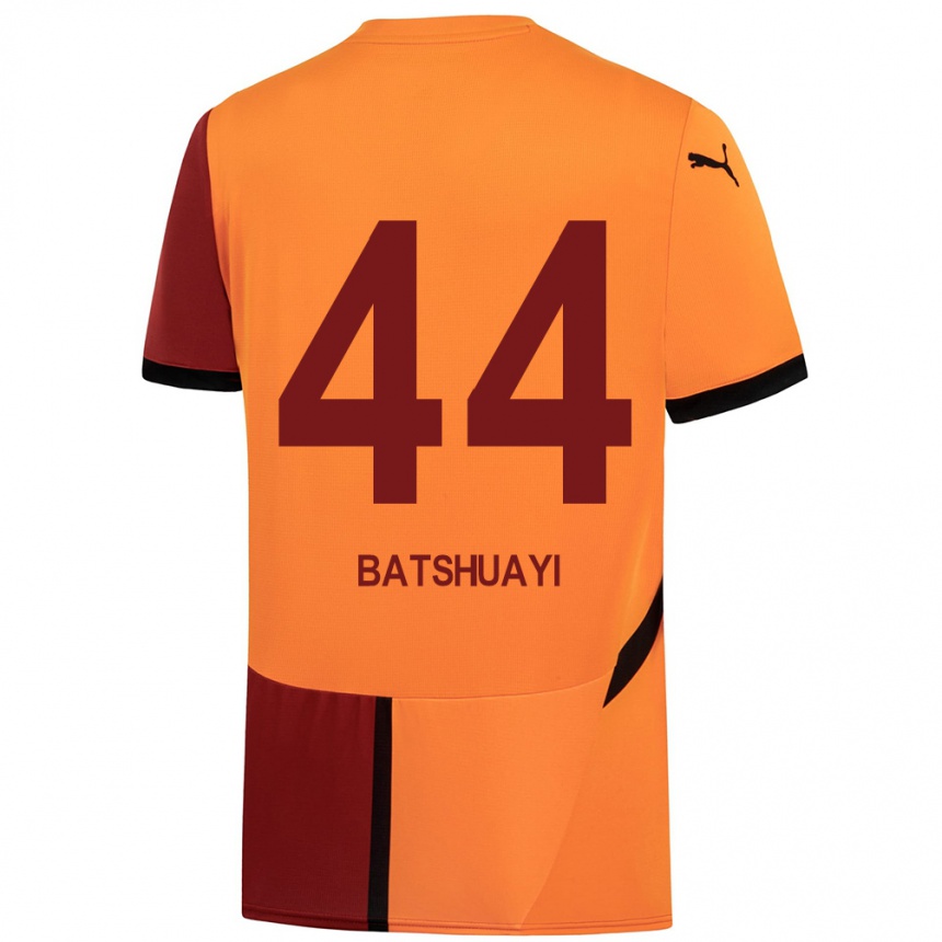 Niño Fútbol Camiseta Michy Batshuayi #44 Amarillo Rojo 1ª Equipación 2024/25 México