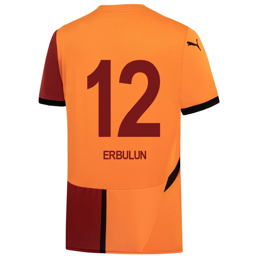 Niño Fútbol Camiseta Helin Erbulun #12 Amarillo Rojo 1ª Equipación 2024/25 México