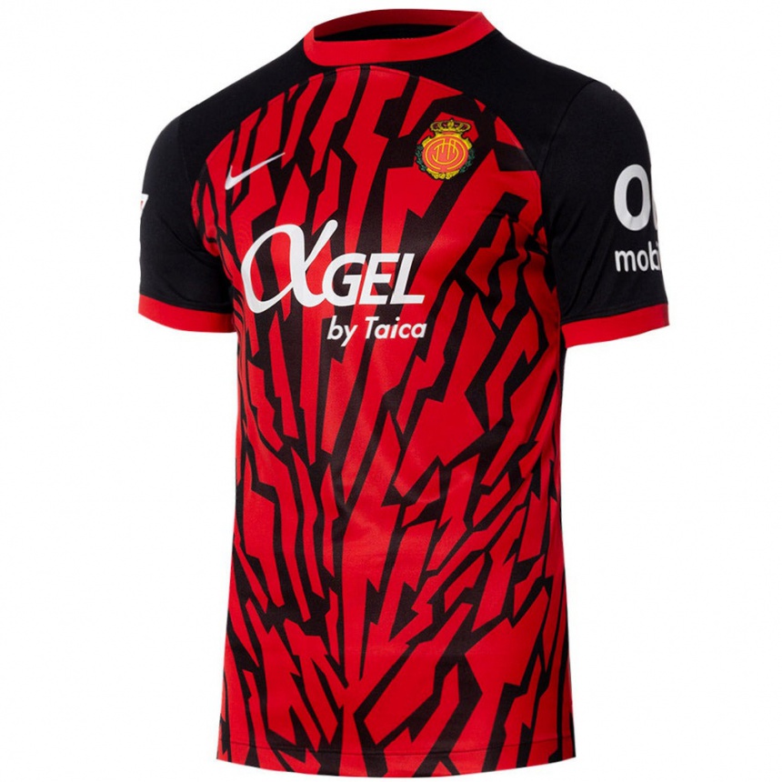 Niño Fútbol Camiseta Ismael Ezzary #0 Negro Rojo 1ª Equipación 2024/25 México