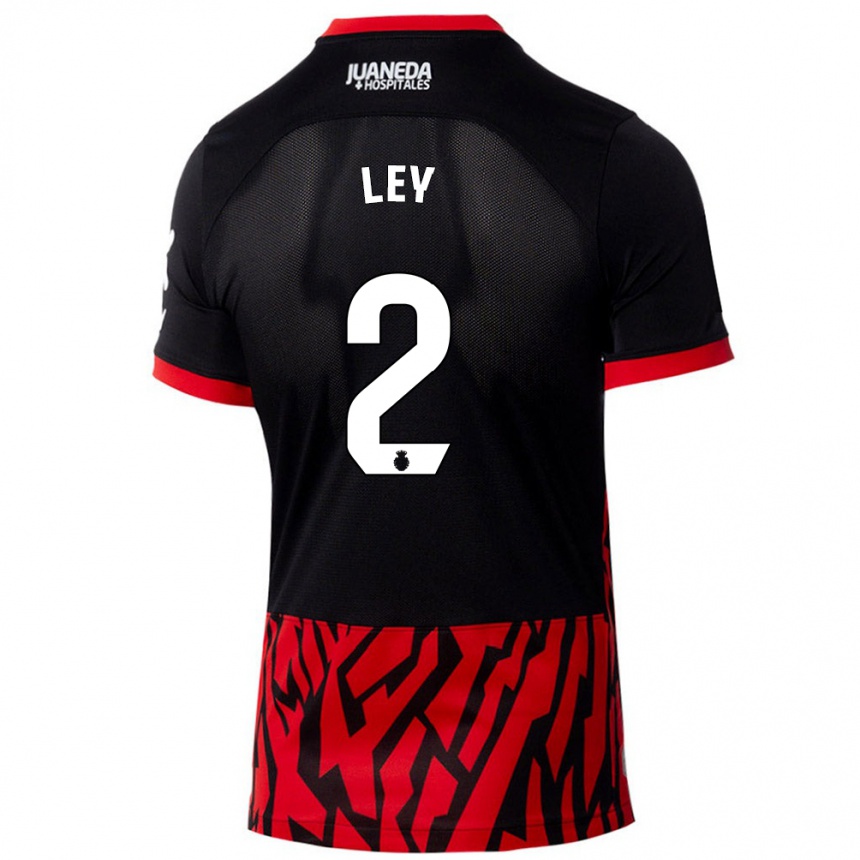 Niño Fútbol Camiseta Yuzún Ley #2 Negro Rojo 1ª Equipación 2024/25 México