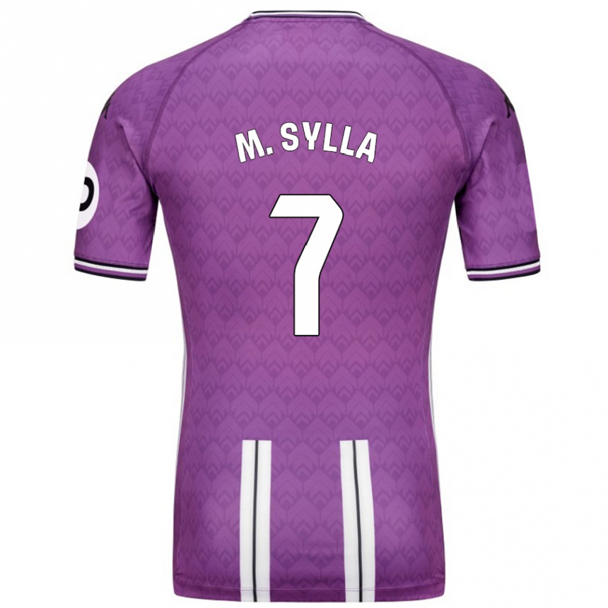 Niño Fútbol Camiseta Mamadou Sylla #7 Púrpura Blanco 1ª Equipación 2024/25 México