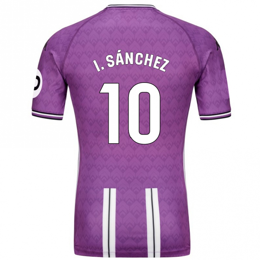 Niño Fútbol Camiseta Iván Sánchez #10 Púrpura Blanco 1ª Equipación 2024/25 México