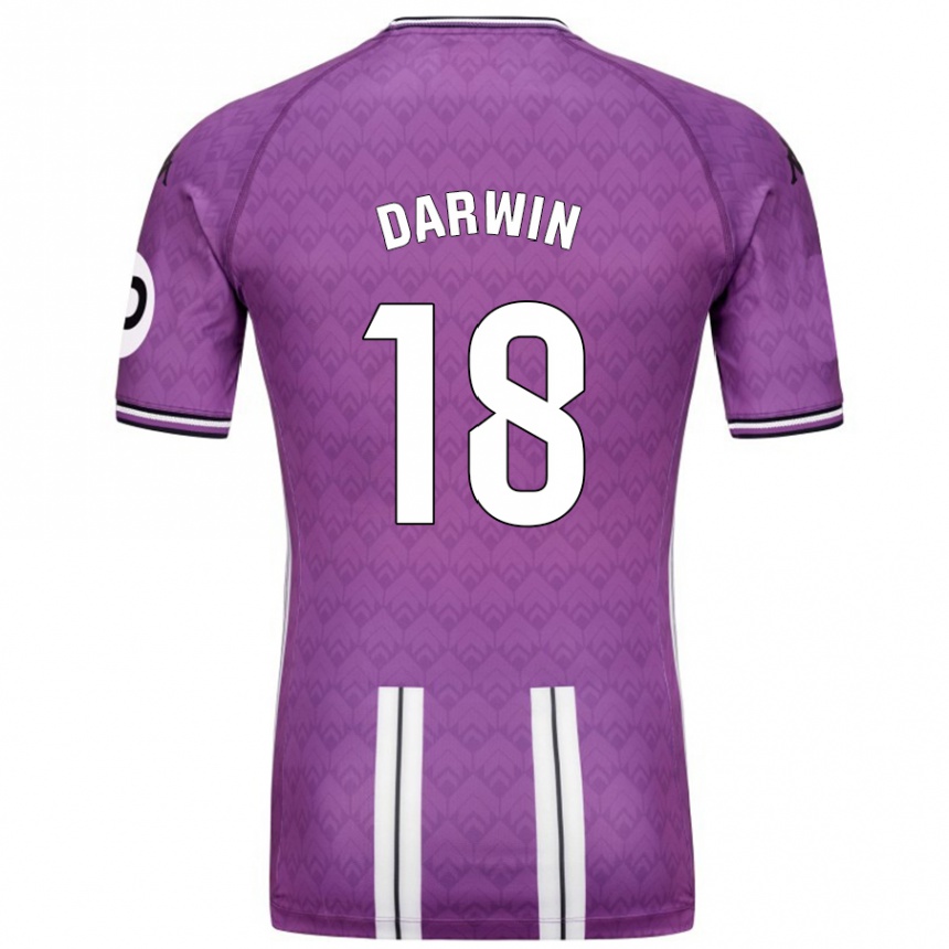 Niño Fútbol Camiseta Darwin Machís #18 Púrpura Blanco 1ª Equipación 2024/25 México