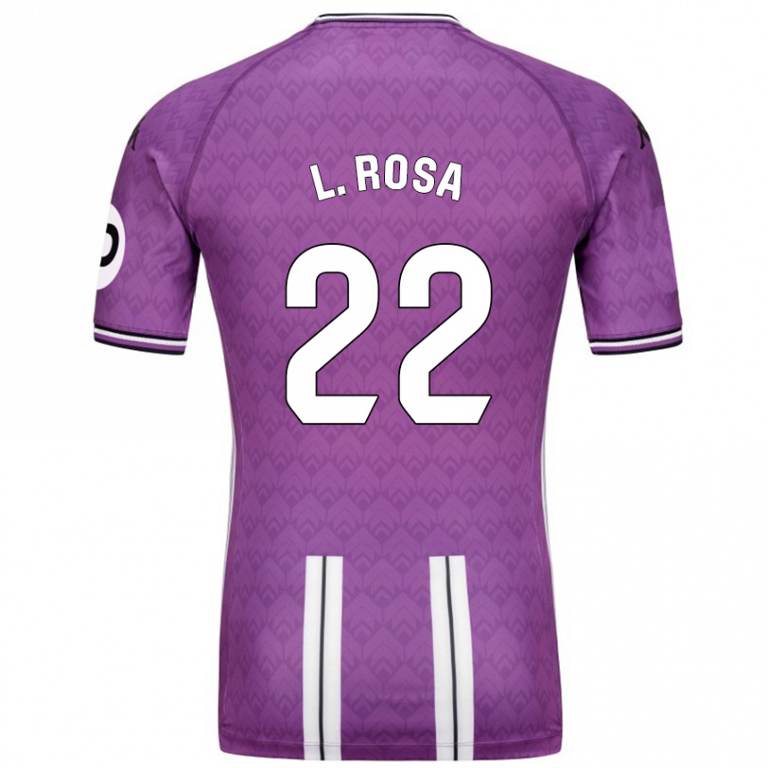 Niño Fútbol Camiseta Lucas Rosa #22 Púrpura Blanco 1ª Equipación 2024/25 México