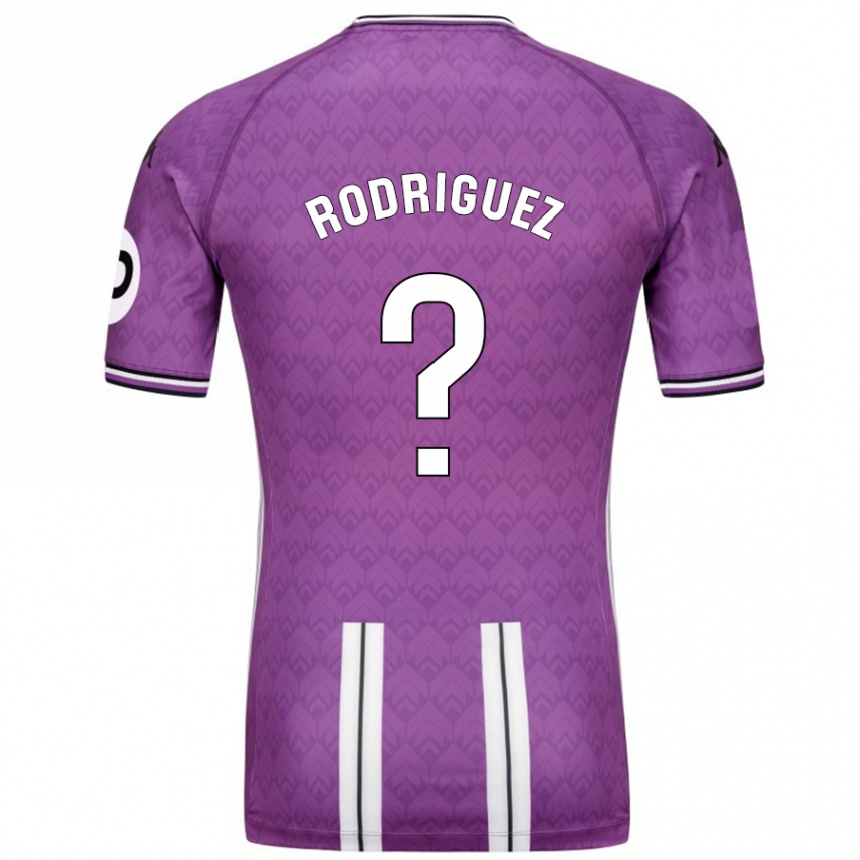 Niño Fútbol Camiseta Gabriel Rodríguez #0 Púrpura Blanco 1ª Equipación 2024/25 México