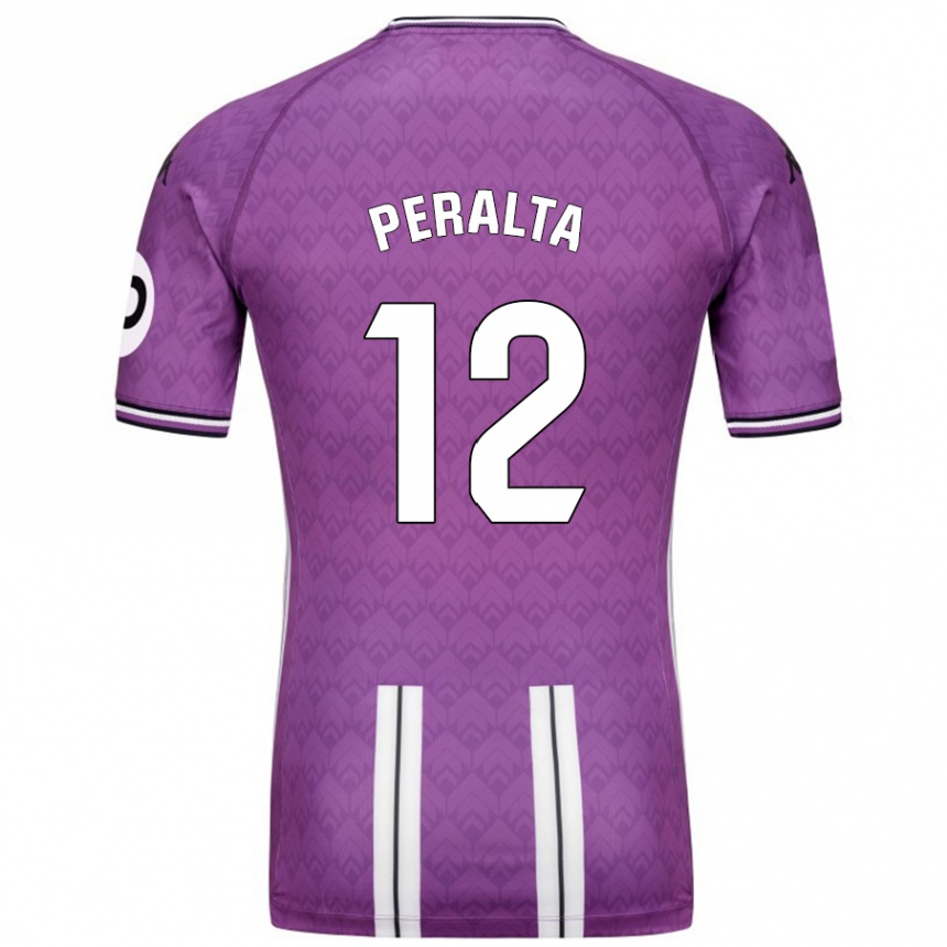 Niño Fútbol Camiseta Fernando Peralta #12 Púrpura Blanco 1ª Equipación 2024/25 México