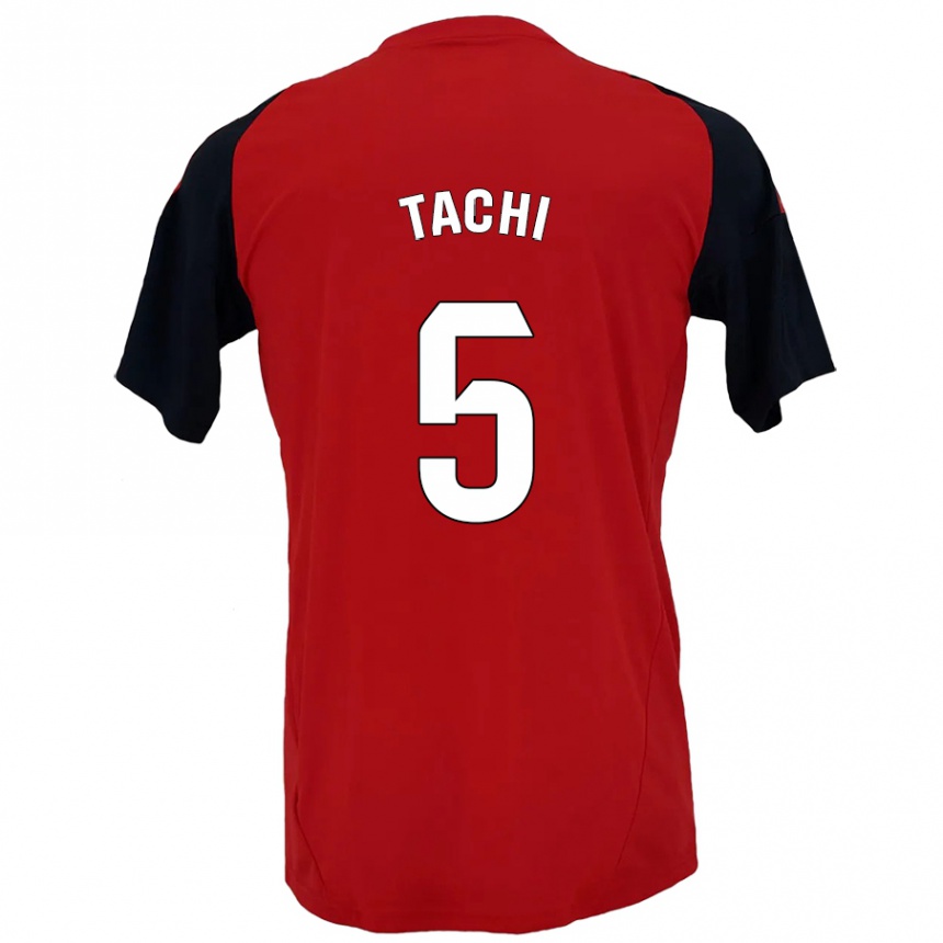 Niño Fútbol Camiseta Tachi #5 Rojo Negro 1ª Equipación 2024/25 México