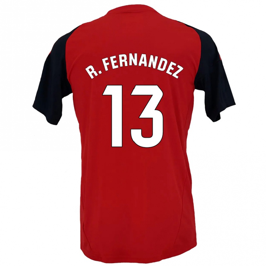 Niño Fútbol Camiseta Raúl Fernández #13 Rojo Negro 1ª Equipación 2024/25 México