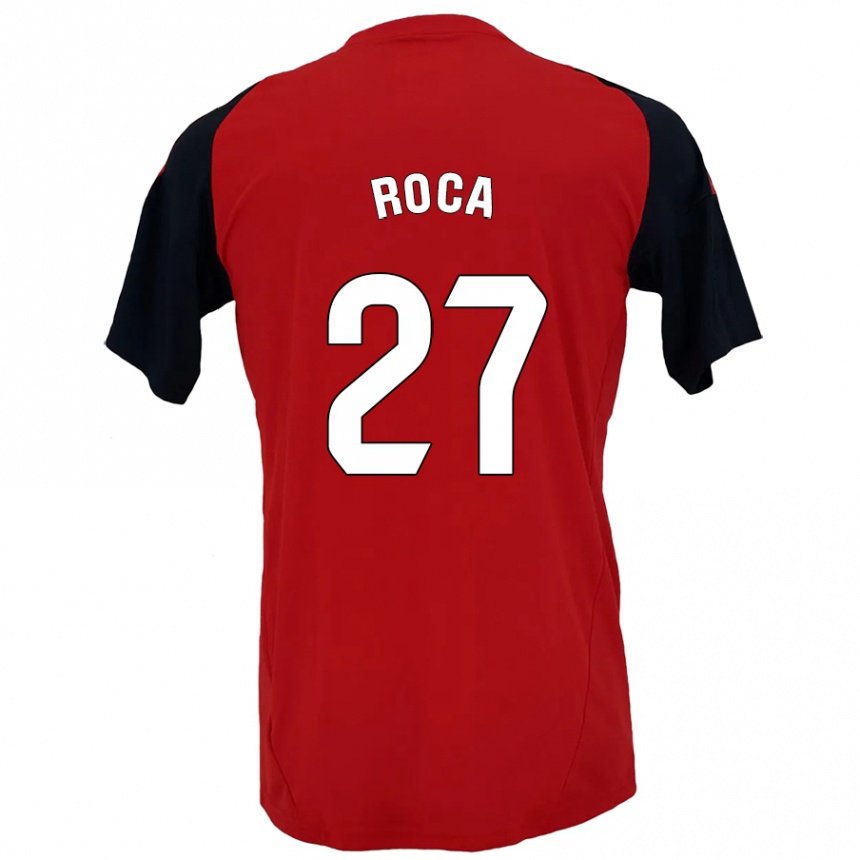 Niño Fútbol Camiseta Joel Roca #27 Rojo Negro 1ª Equipación 2024/25 México