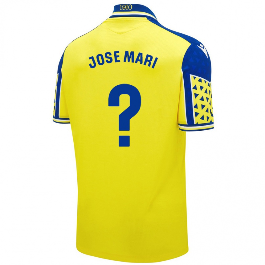 Niño Fútbol Camiseta José Mari #0 Amarillo Azul 1ª Equipación 2024/25 México