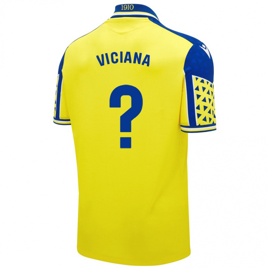 Niño Fútbol Camiseta Marco Viciana #0 Amarillo Azul 1ª Equipación 2024/25 México