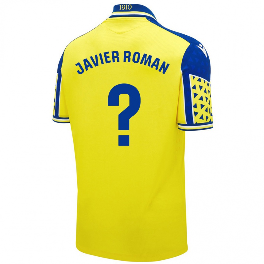 Niño Fútbol Camiseta José Javier Román #0 Amarillo Azul 1ª Equipación 2024/25 México