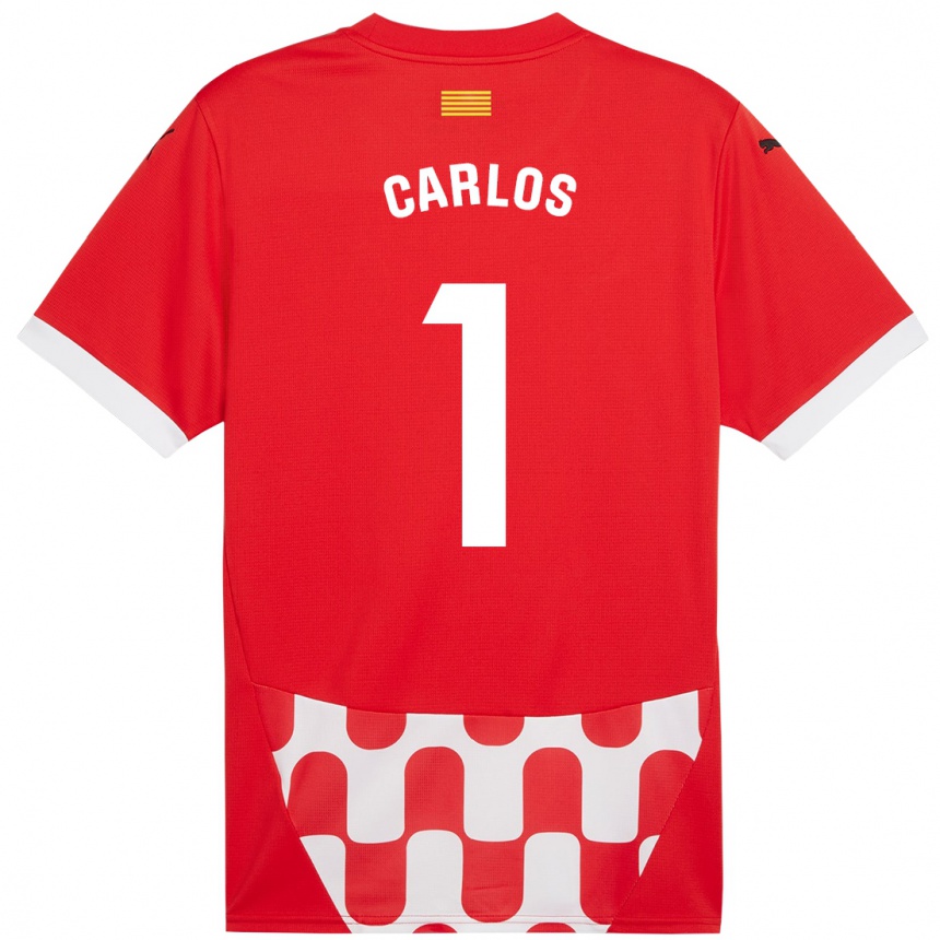 Niño Fútbol Camiseta Juan Carlos #1 Rojo Blanco 1ª Equipación 2024/25 México