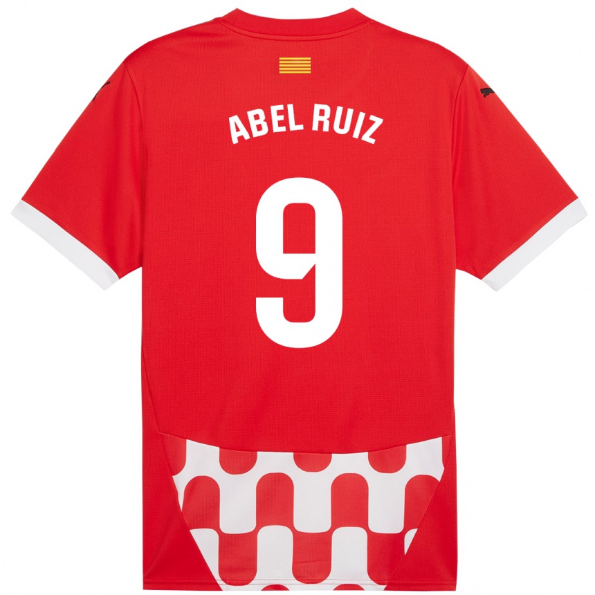 Niño Fútbol Camiseta Abel Ruiz #9 Rojo Blanco 1ª Equipación 2024/25 México