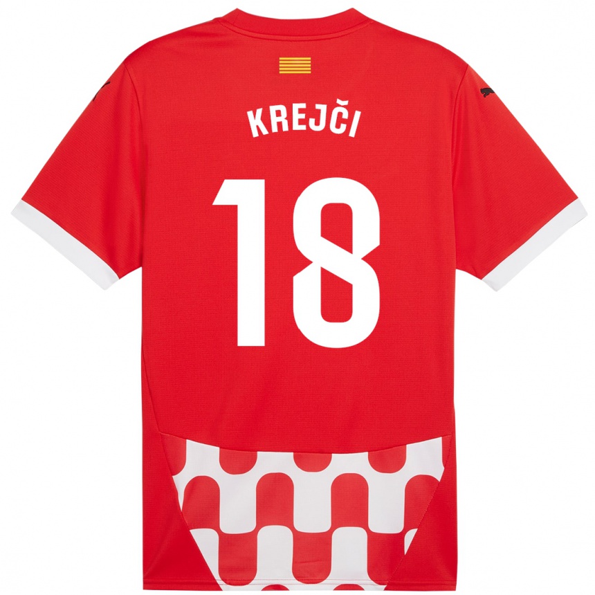 Niño Fútbol Camiseta Ladislav Krejci #18 Rojo Blanco 1ª Equipación 2024/25 México