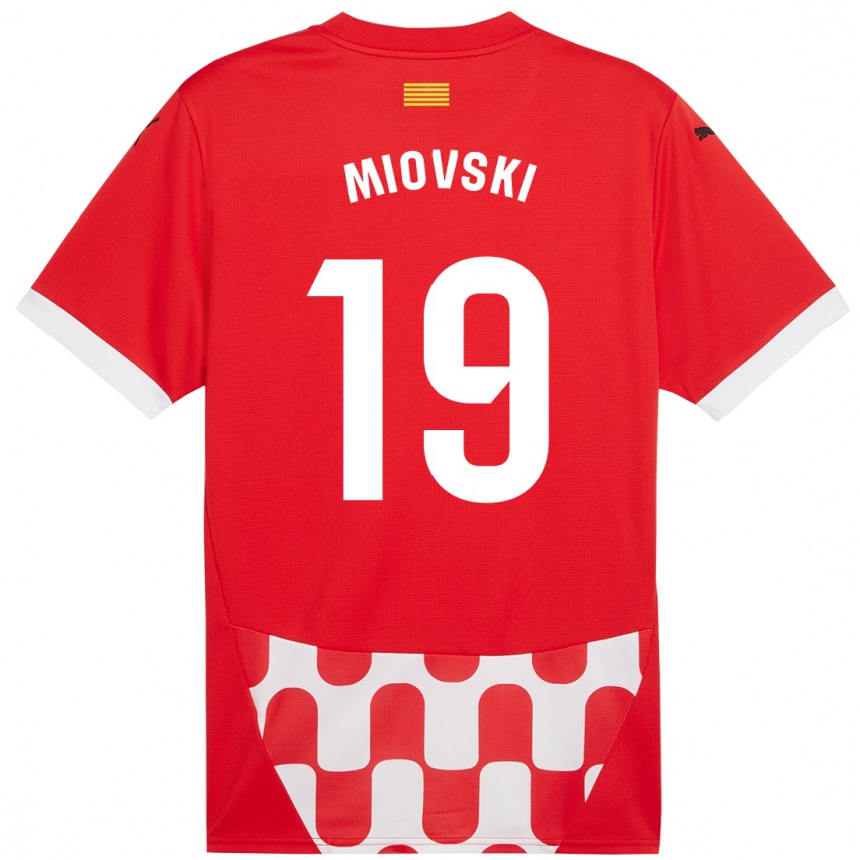 Niño Fútbol Camiseta Bojan Miovski #19 Rojo Blanco 1ª Equipación 2024/25 México