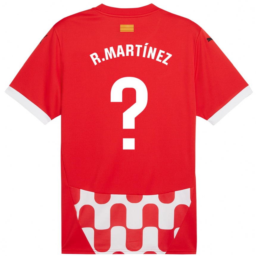 Niño Fútbol Camiseta Raúl Martínez #0 Rojo Blanco 1ª Equipación 2024/25 México