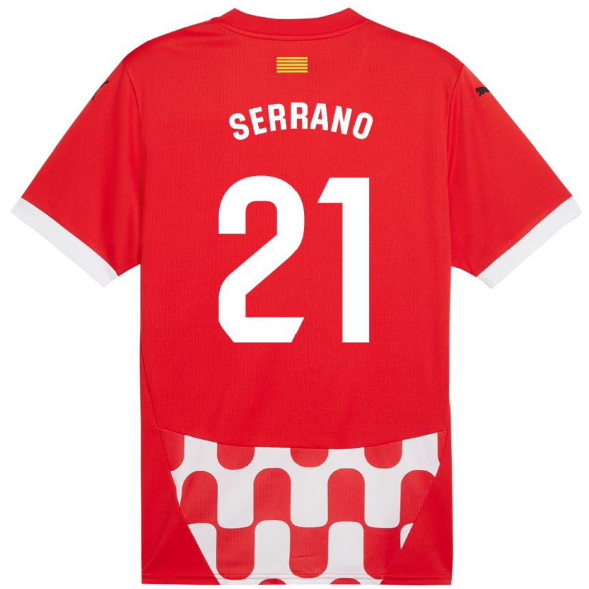 Niño Fútbol Camiseta Ot Serrano #21 Rojo Blanco 1ª Equipación 2024/25 México