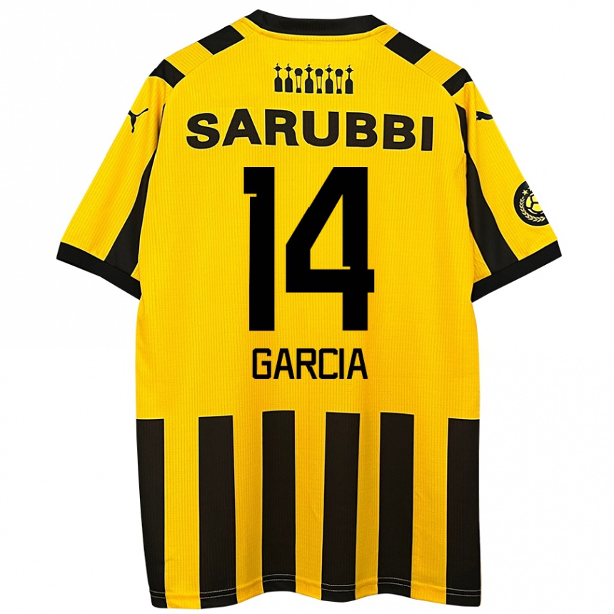 Niño Fútbol Camiseta Damián García #14 Amarillo Negro 1ª Equipación 2024/25 México