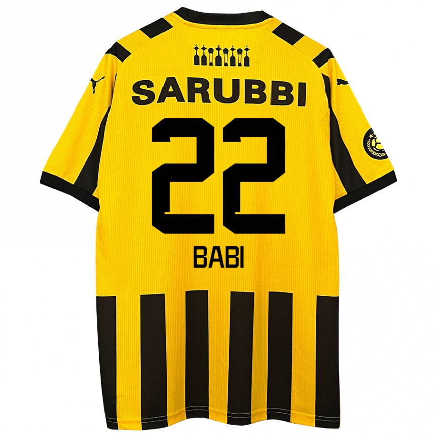 Niño Fútbol Camiseta Matheus Babi #22 Amarillo Negro 1ª Equipación 2024/25 México