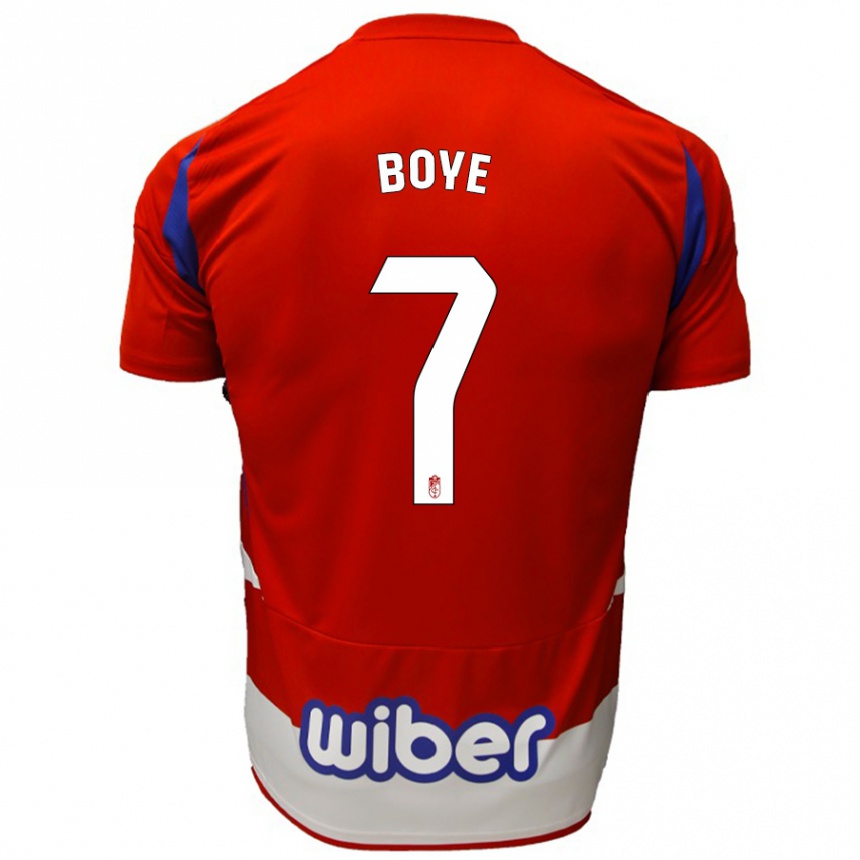 Niño Fútbol Camiseta Lucas Boyé #7 Rojo Blanco Azul 1ª Equipación 2024/25 México