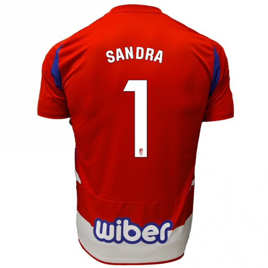 Niño Fútbol Camiseta Sandra #1 Rojo Blanco Azul 1ª Equipación 2024/25 México