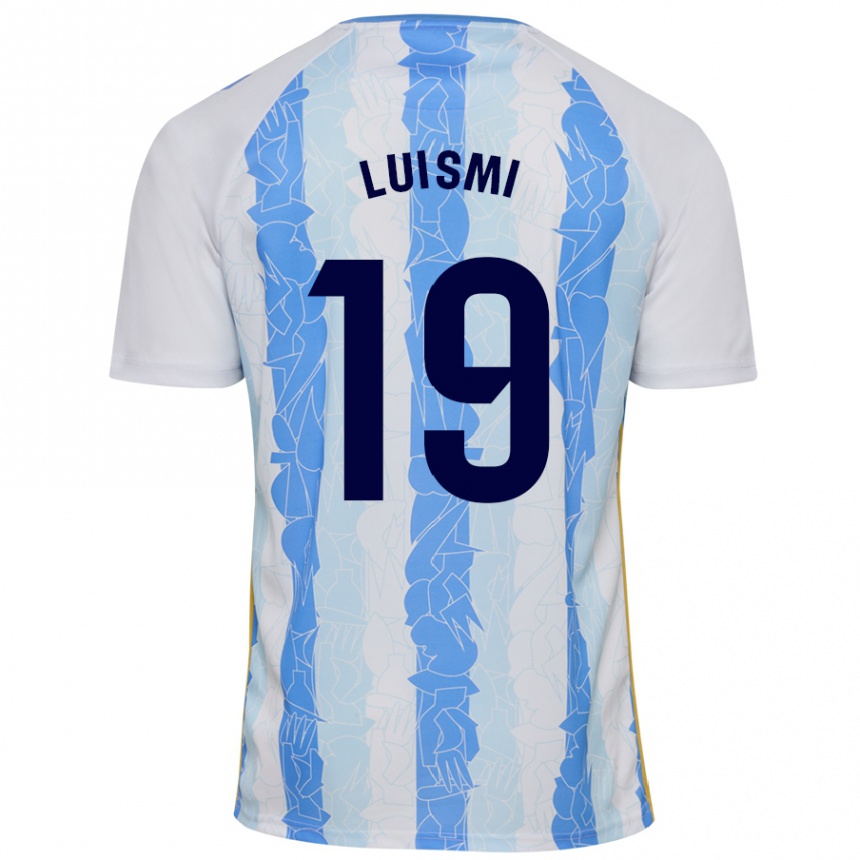 Niño Fútbol Camiseta Luismi Sánchez #19 Blanco Azul 1ª Equipación 2024/25 México