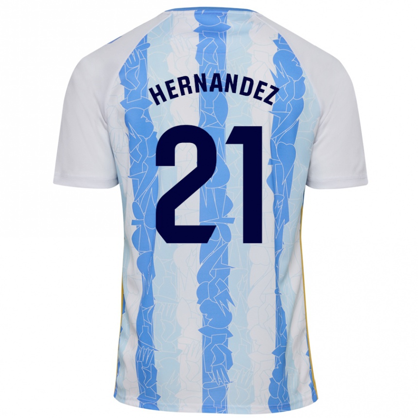 Niño Fútbol Camiseta Juan Hernández #21 Blanco Azul 1ª Equipación 2024/25 México