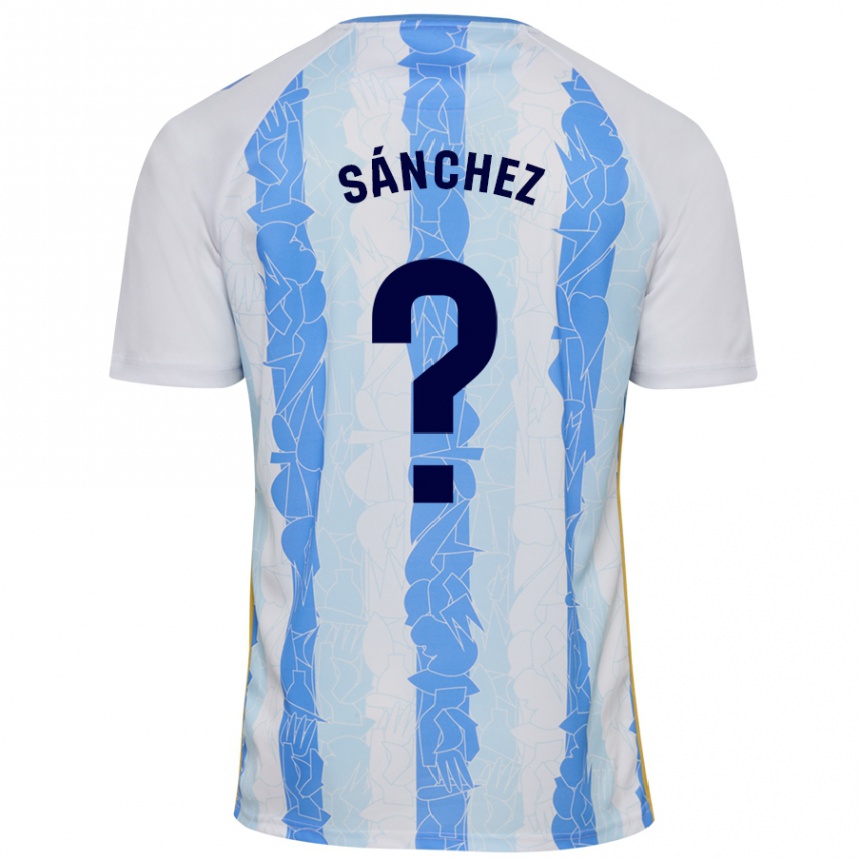 Niño Fútbol Camiseta Álvaro Sánchez #0 Blanco Azul 1ª Equipación 2024/25 México