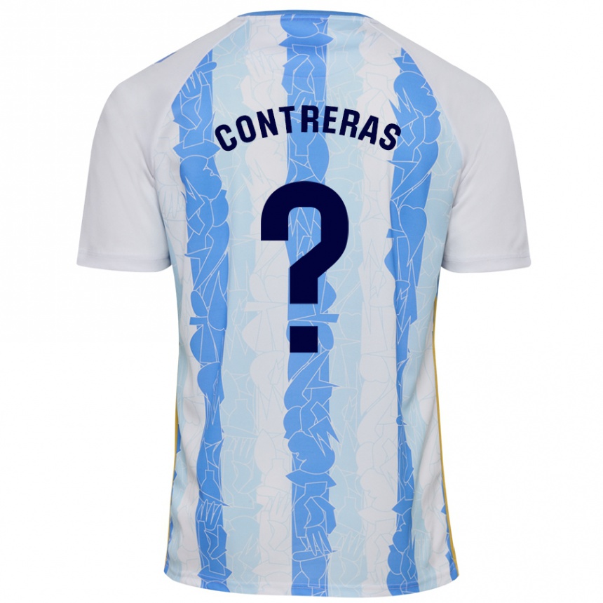 Niño Fútbol Camiseta Ale Contreras #0 Blanco Azul 1ª Equipación 2024/25 México