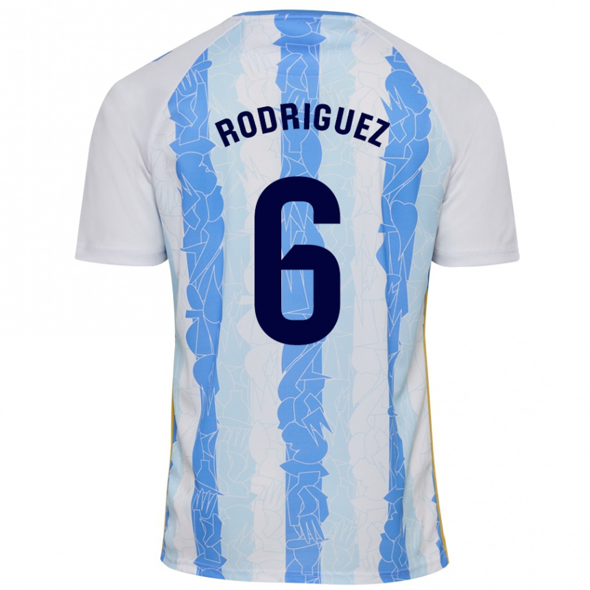 Niño Fútbol Camiseta Rafa Rodríguez #6 Blanco Azul 1ª Equipación 2024/25 México